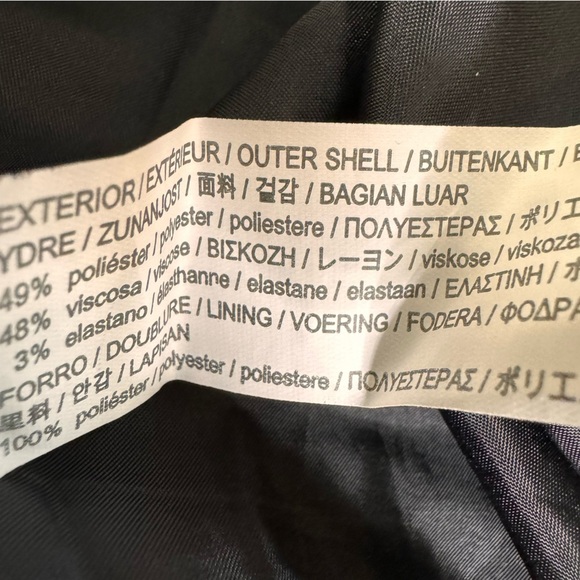 ZARA Woman Black Thick Wrap Mini Skirt Size Small Neutral - Picture 6 of 7